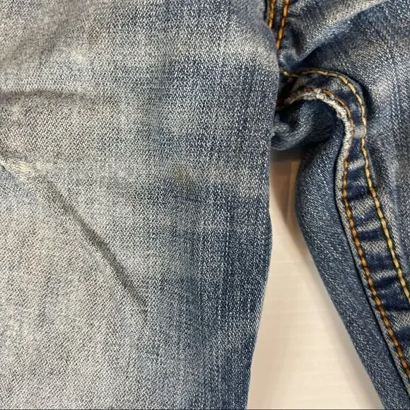 True Religion Rainbow Bobby Destroyed Distressed Jeans Mens 30x33 Denim - Picture 7 of 13